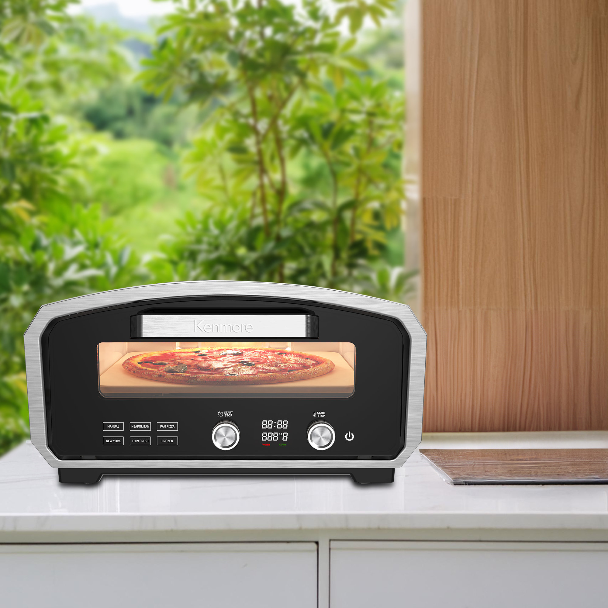 Kenmore 13” Indoor and Outdoor Portable Countertop Electric Pizza